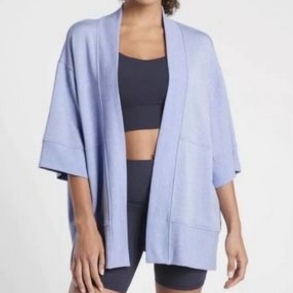 ATHLETA Baby Blue Wrap Cardigan - Picture 1 of 5